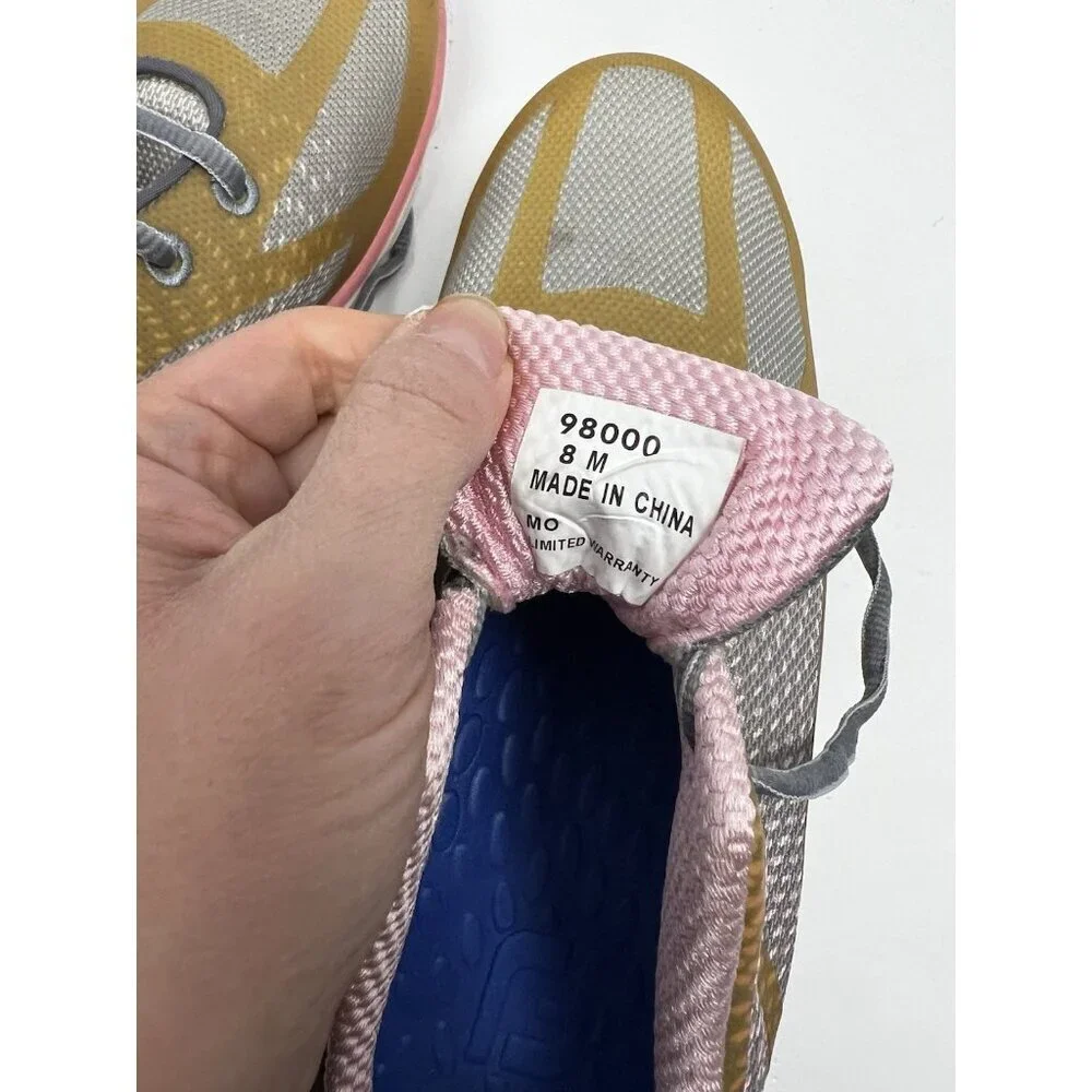 FootJoy Women's FJ 98000 EmPower Pink/Grey/Gold Spikeless Golf Shoes Sz 8 M